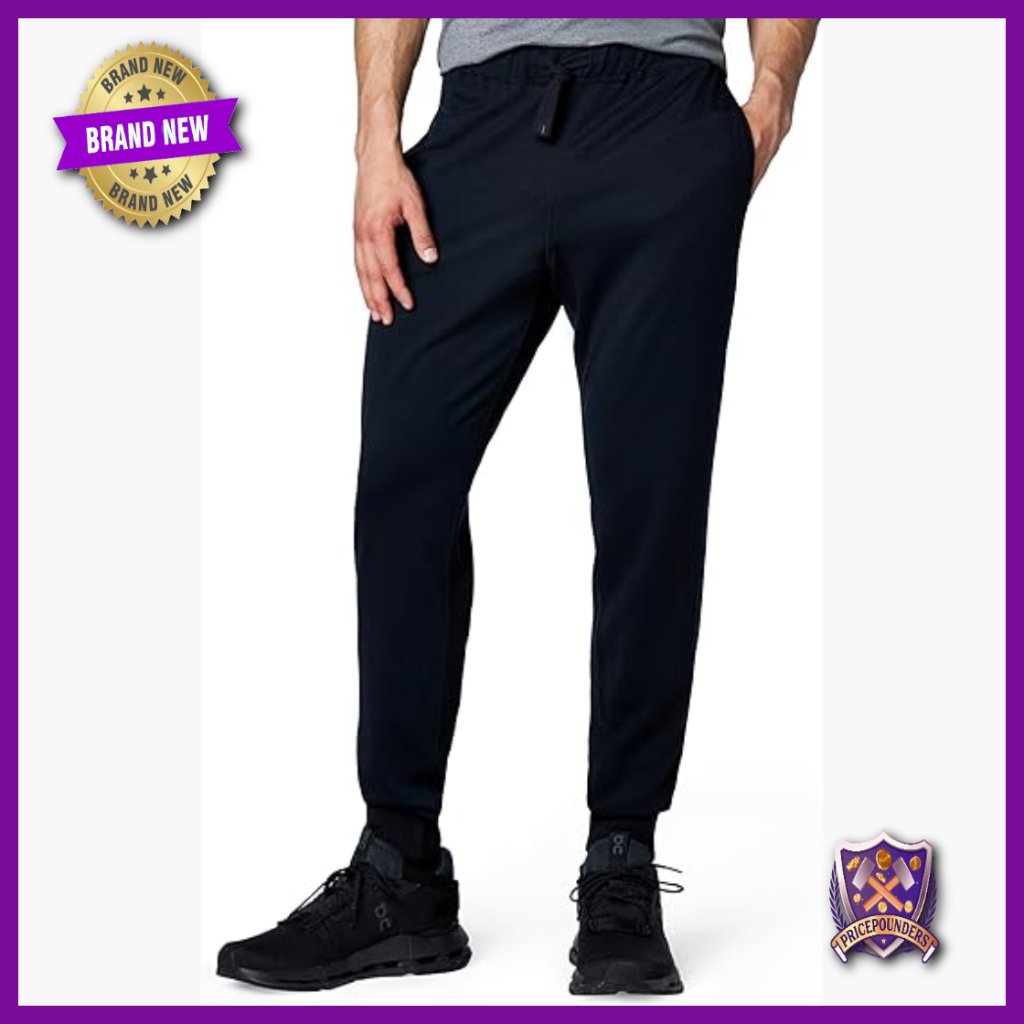 Men's Merino Wool Joggers, Tapered Leg, Elastic Waist, Active Pants